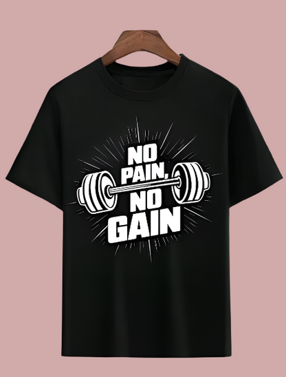 Men's Gym T Shirt ( NO PAIN NO GAIN )